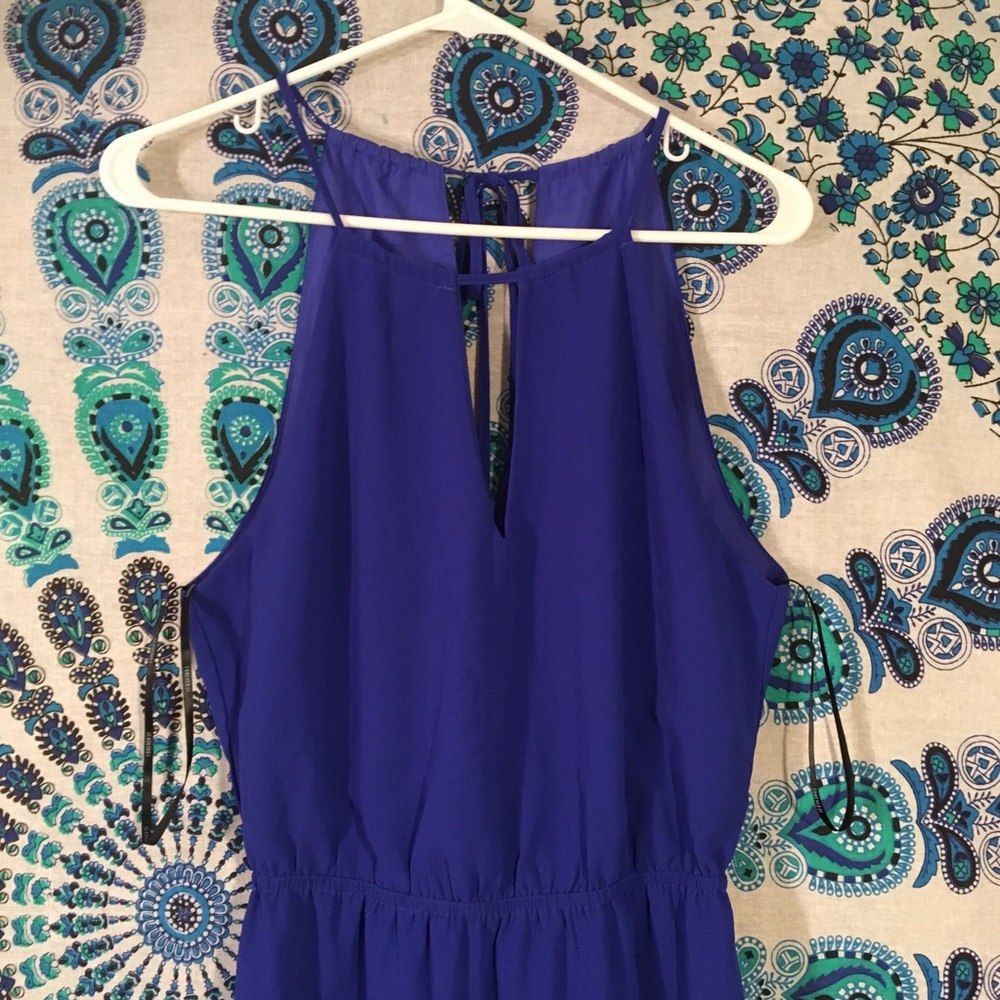 Royal blue V-neck maxi dress - Picture 3 of 5